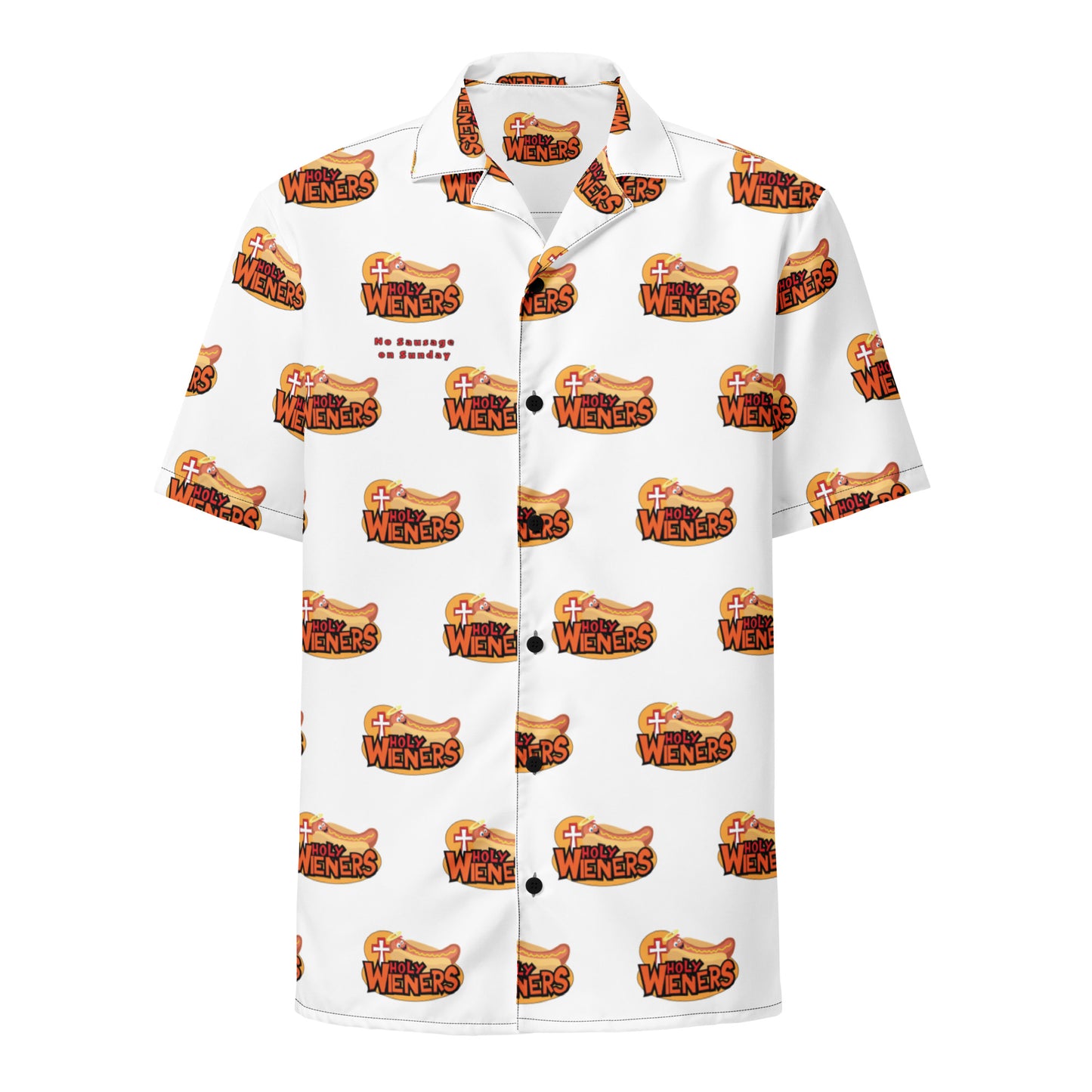 No Sausage on Sunday button shirt